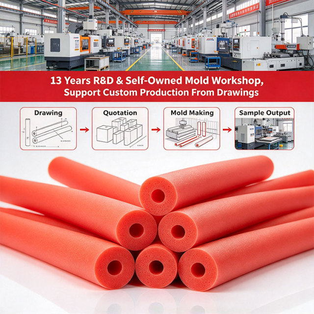 High Temperature Resistant Silicone Foam Sponge Tube