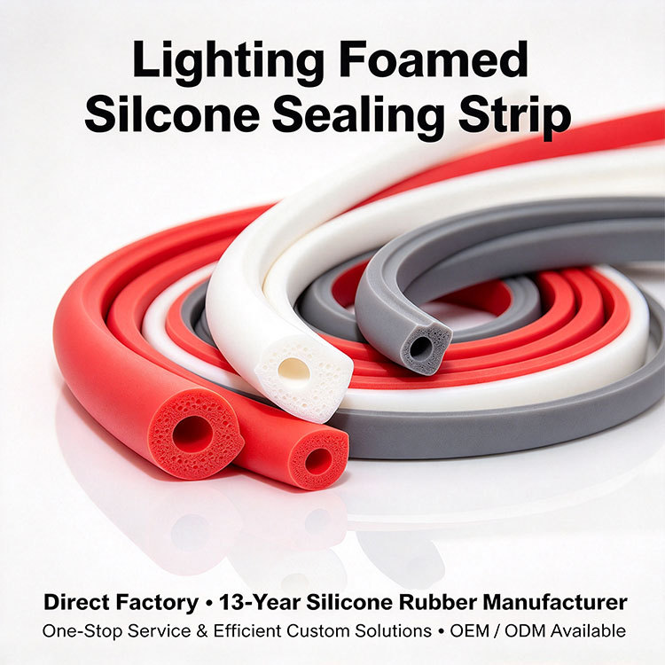 LED Light Silicone Foam Sealing Strip