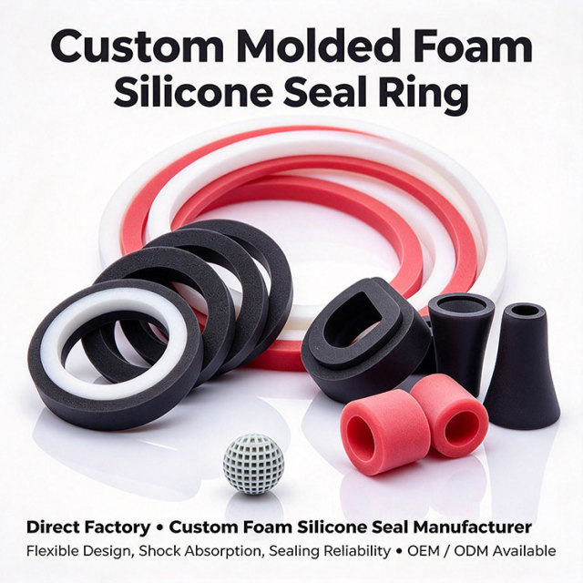 Custom Molded Foamed Silicone Sealing Ring