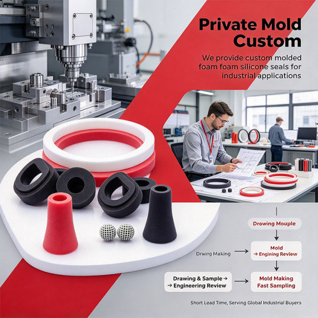 Custom Molded Foamed Silicone Sealing Ring