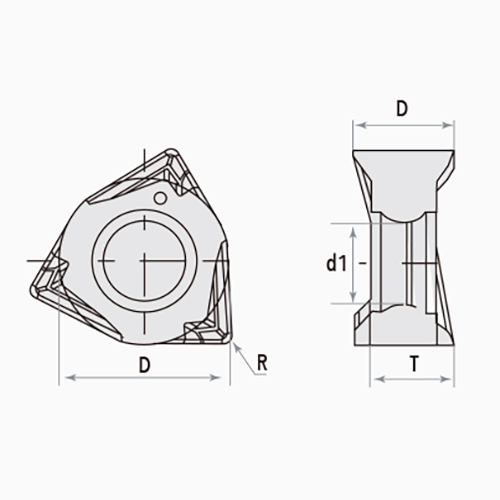 WNGU04/08 Shoulder Milling Tools