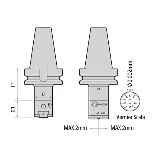DCK5-FBH50P Micro Finishing Boring Tools