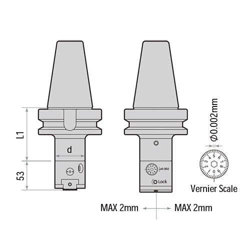 DCK4-FBH40P Micro Finishing Boring Tools