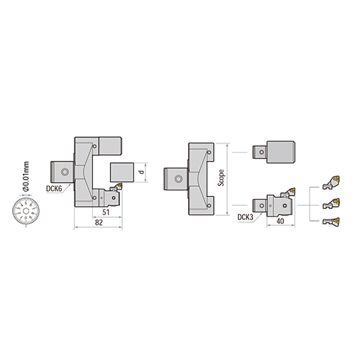 CBH-M Boring Tool For Pin Turning