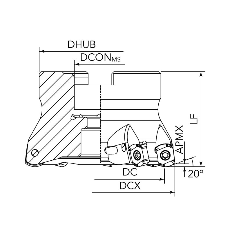 NLMP06/09 High-Feed Milling Tools