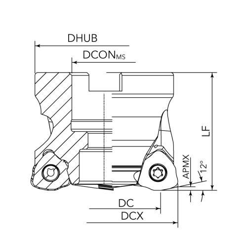 JDMT12 JPMT17 High-Feed Milling Tools