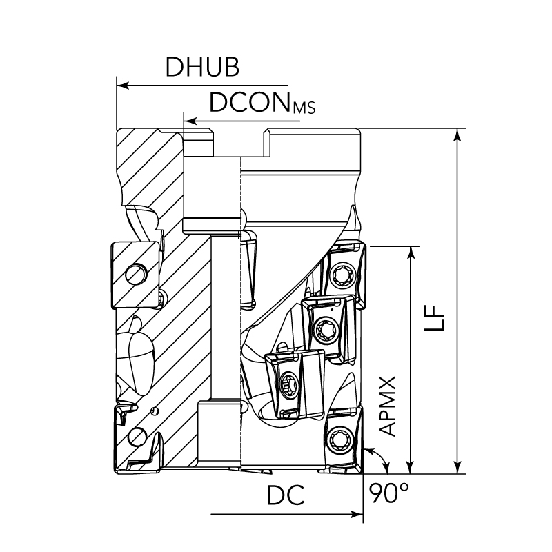 ANKX12/16 Shoulder Milling Tools