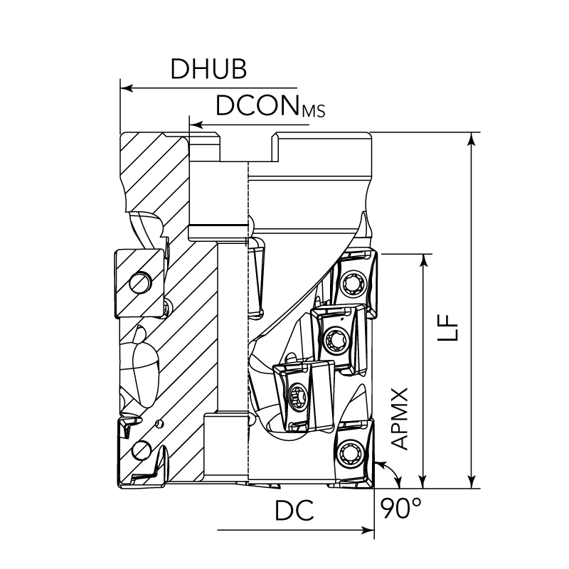 ANKX12/16 Shoulder Milling Tools