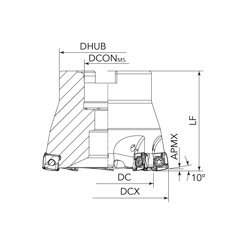 SDMT09 High-Feed Milling Tools