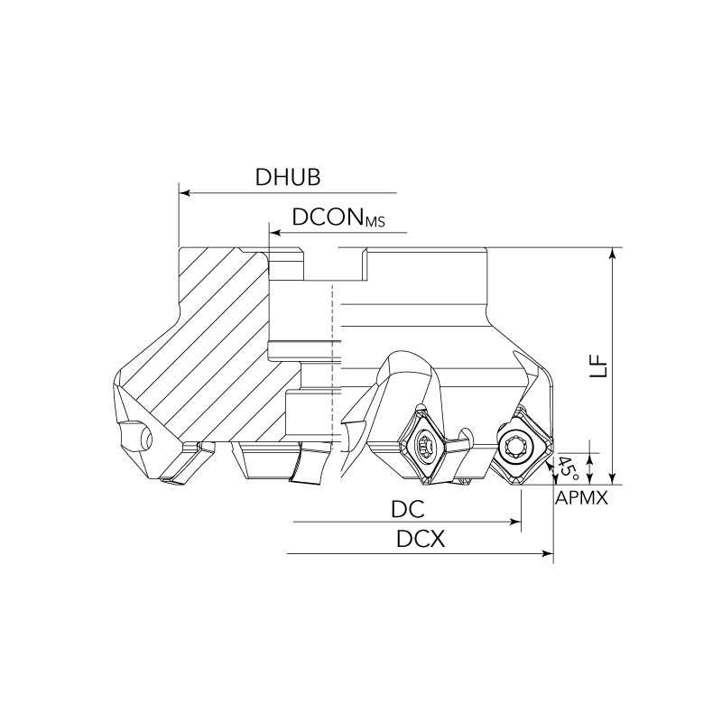 SNMX1206 Face Milling Tools