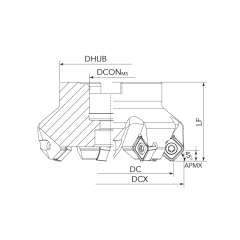SNMX1206 Face Milling Tools