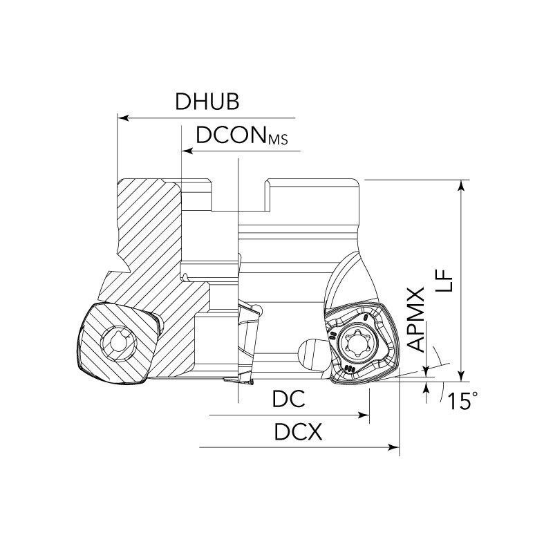 SDMT12/15 High-Feed Milling Tools
