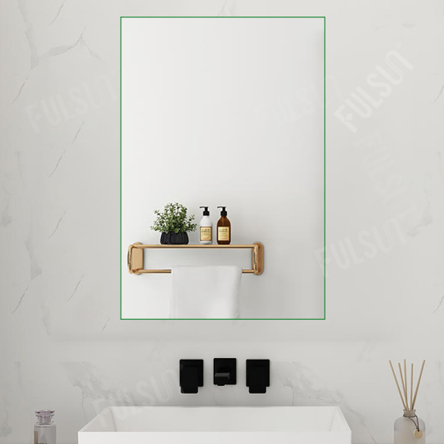 方形抛光边挂镜