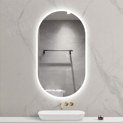 Racetrack Shape LED Wall Mirror