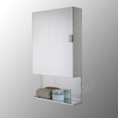 开架双门不锈钢镜柜