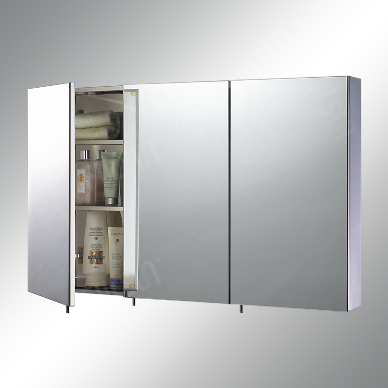 Tri-view Stainless Steel Mirror Cabinet Medicine Cabinet for Bathroom