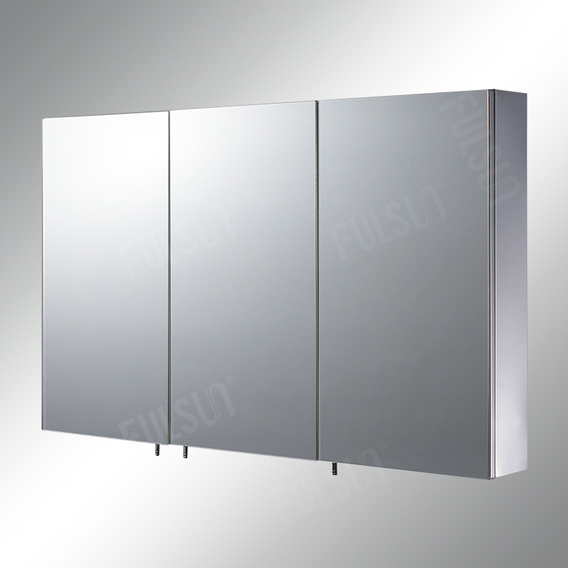 Tri-view Stainless Steel Mirror Cabinet Medicine Cabinet for Bathroom