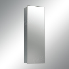 带铰链镜门的不锈钢柜