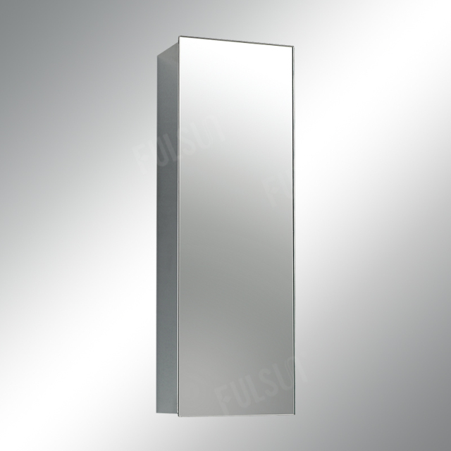 带铰链镜门的不锈钢柜