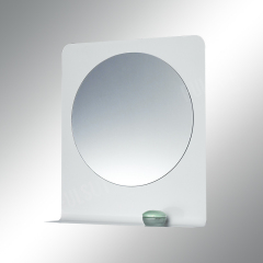 Mirror with steel frame