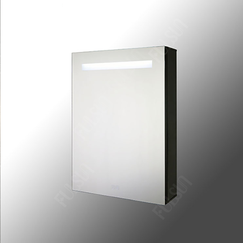 Multi-Function Aluminum Bathroom Cabinet with Black Powder Coated