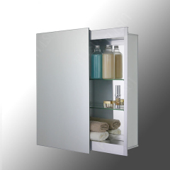 Aluminum Bathroom Cabinet with Sliding Mirror Door
