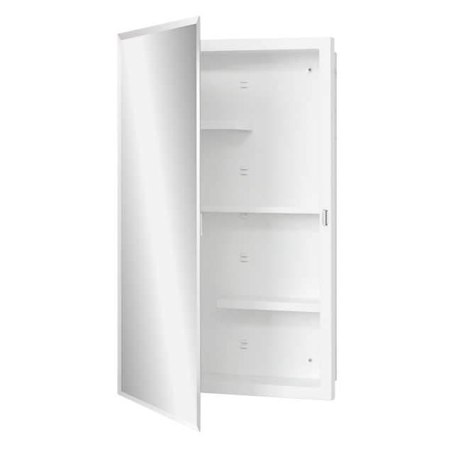 Plastic Medicine Cabinet, With Golden Round Corner Frame