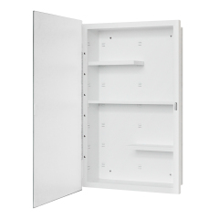 Plastic Medicine Cabinet, With Golden Round Corner Frame