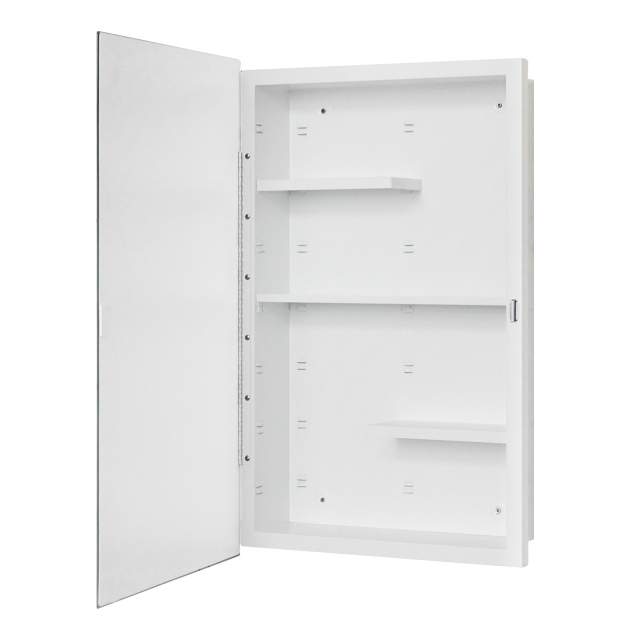 Plastic Medicine Cabinet, With Golden Round Corner Frame