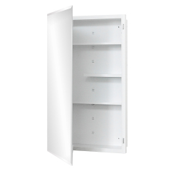 Plastic Medicine Cabinet, With Golden Round Corner Frame 18x30