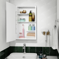 Plastic Medicine Cabinet, With Golden Round Corner Frame