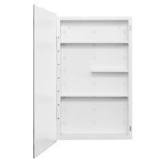 Plastic Medicine Cabinet, With Golden Round Corner Frame 18x30