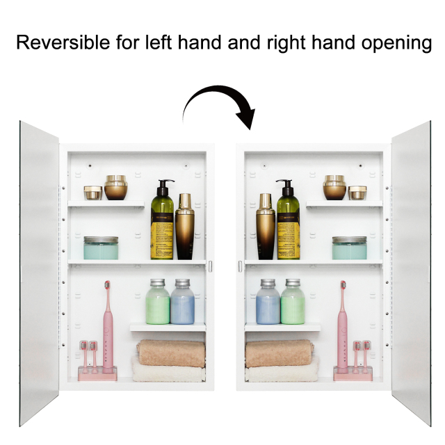 Plastic Medicine Cabinet, With Golden Round Corner Frame