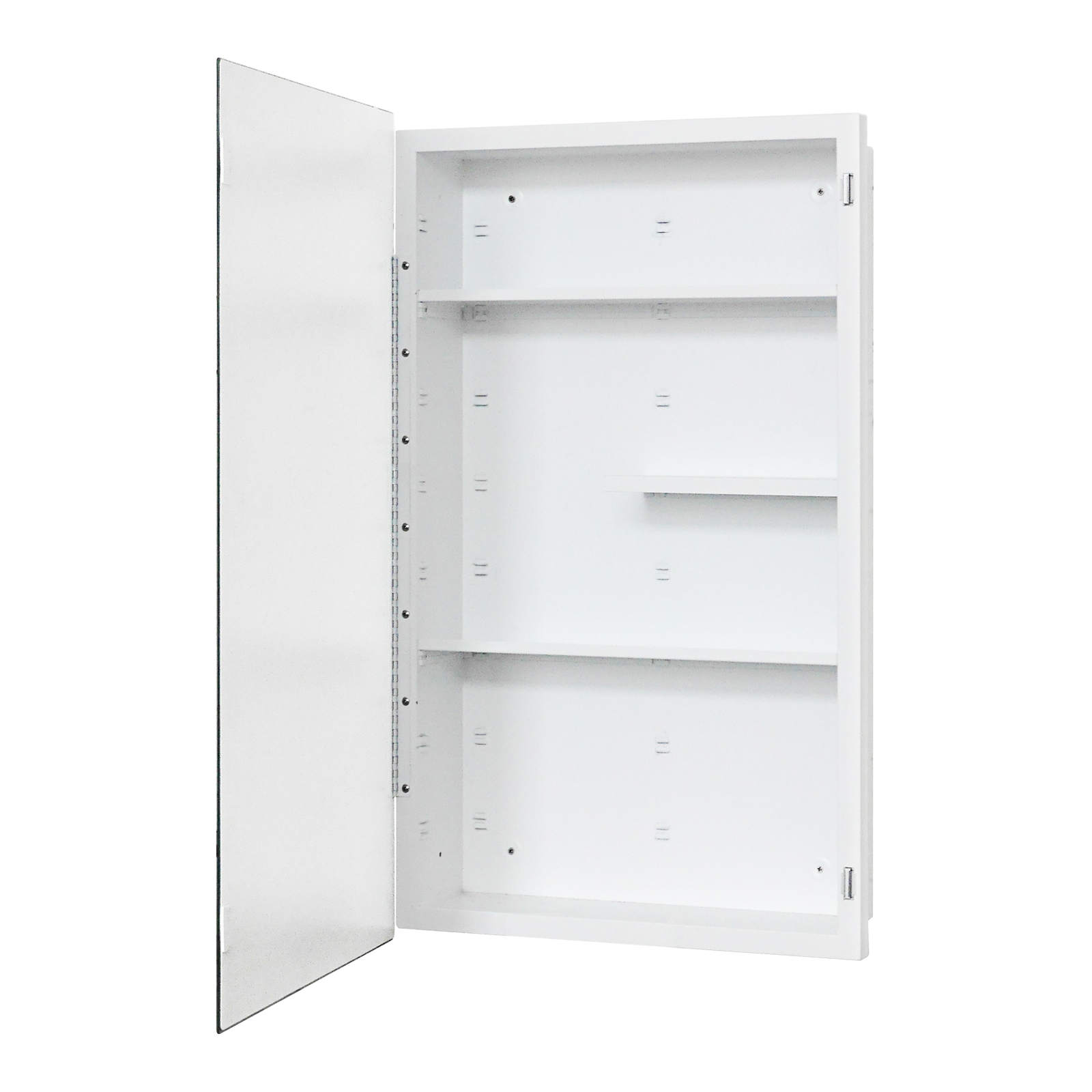 Plastic Medicine Cabinet, With Golden Round Corner Frame 18x30
