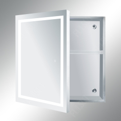 Battery operated LED mirror cabinet