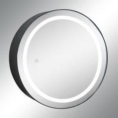 LED Round Metal Mirror Cabinet
