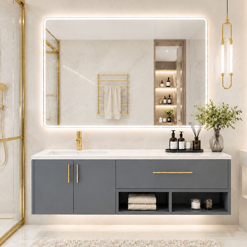 Minimalist Multi-functional Bathroom Cabinet