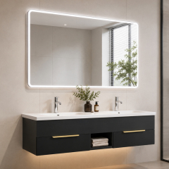 Sleek modern multifunctional bathroom cabinet