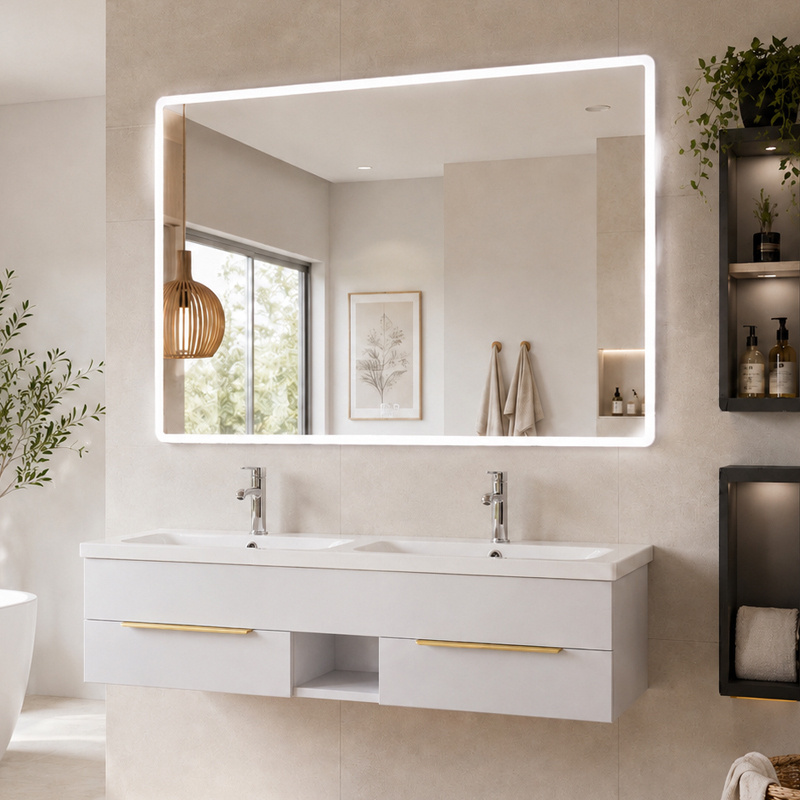 Sleek modern multifunctional bathroom cabinet