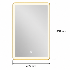 LED Hanging Mirror with Custom Shaped Lighting