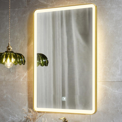 LED Hanging Mirror with Custom Shaped Lighting
