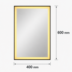 LED Hanging Mirror with Custom Shaped Lighting