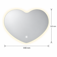 LED Hanging Mirror with Custom Shaped Lighting
