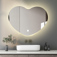 LED Hanging Mirror with Custom Shaped Lighting