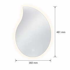 LED Hanging Mirror with Custom Shaped Lighting