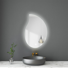 LED Hanging Mirror with Custom Shaped Lighting