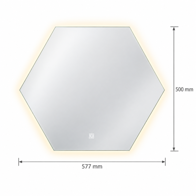 LED Hanging Mirror with Custom Shaped Lighting