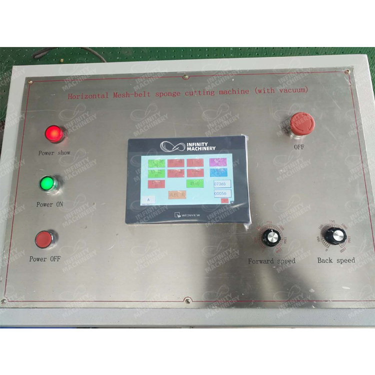 IF-HMVO1/HMVO2 Horizontal Mesh Belt Foam Cutting Machine (with suction fan)