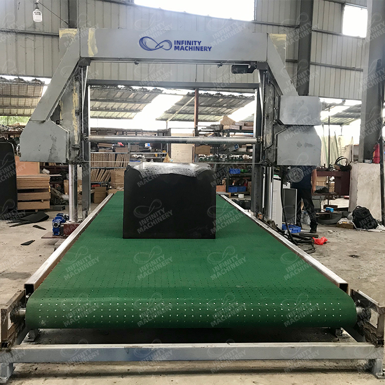 IF-HMVO1/HMVO2 Horizontal Mesh Belt Foam Cutting Machine (with suction fan)