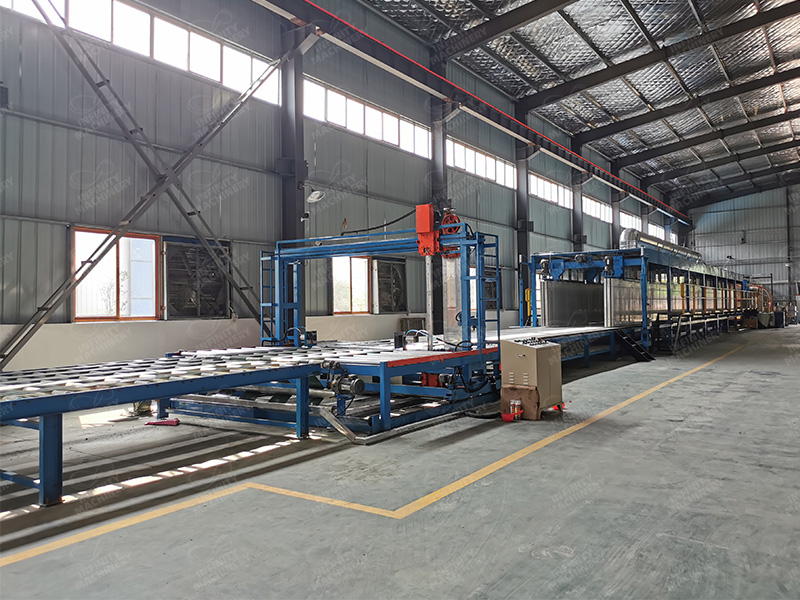 Horizontal Automatic Continuous Foam Foaming Plant